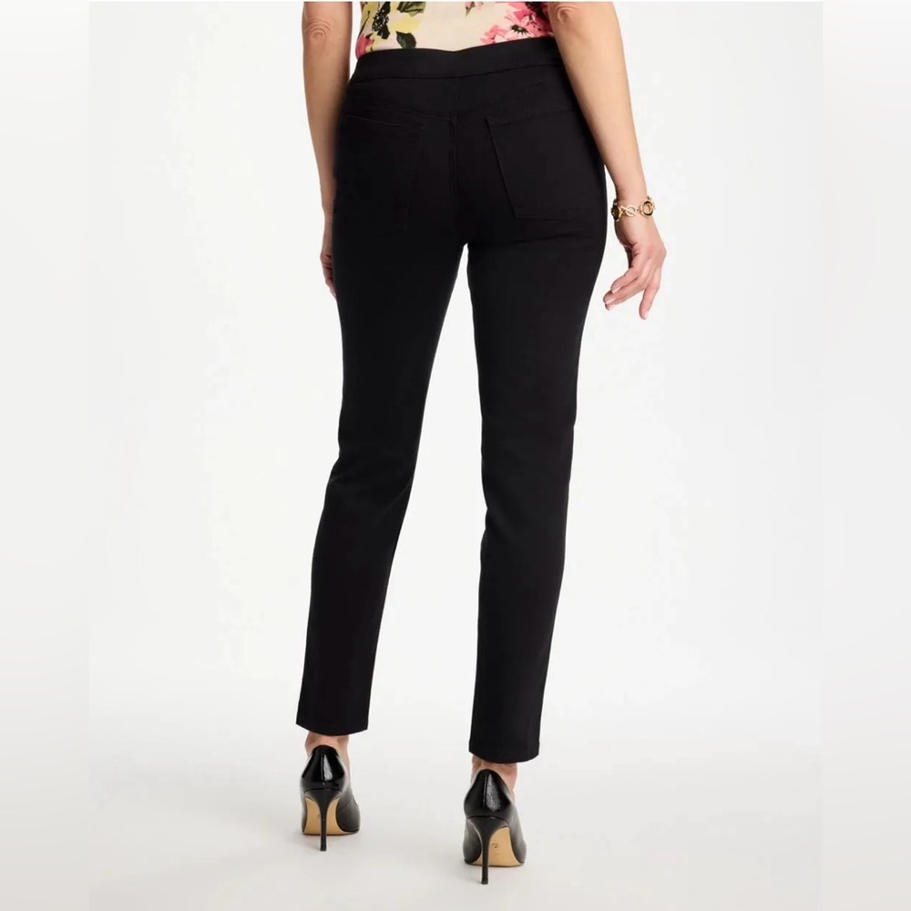 Chico's Pull On Jegging Black Ankle Slim Pants size 8R